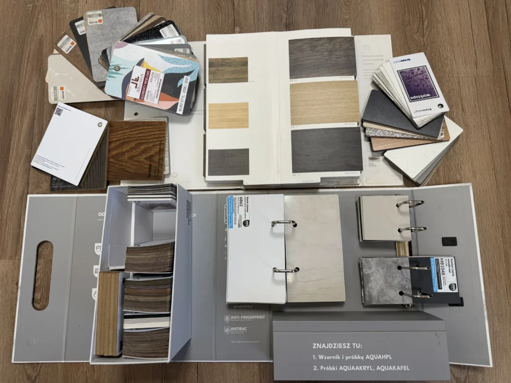 próbniki materiałów meblowych